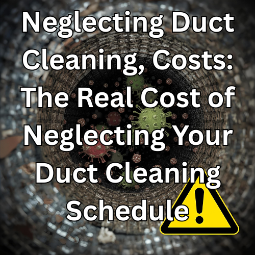 Neglecting Duct cleaning Costs